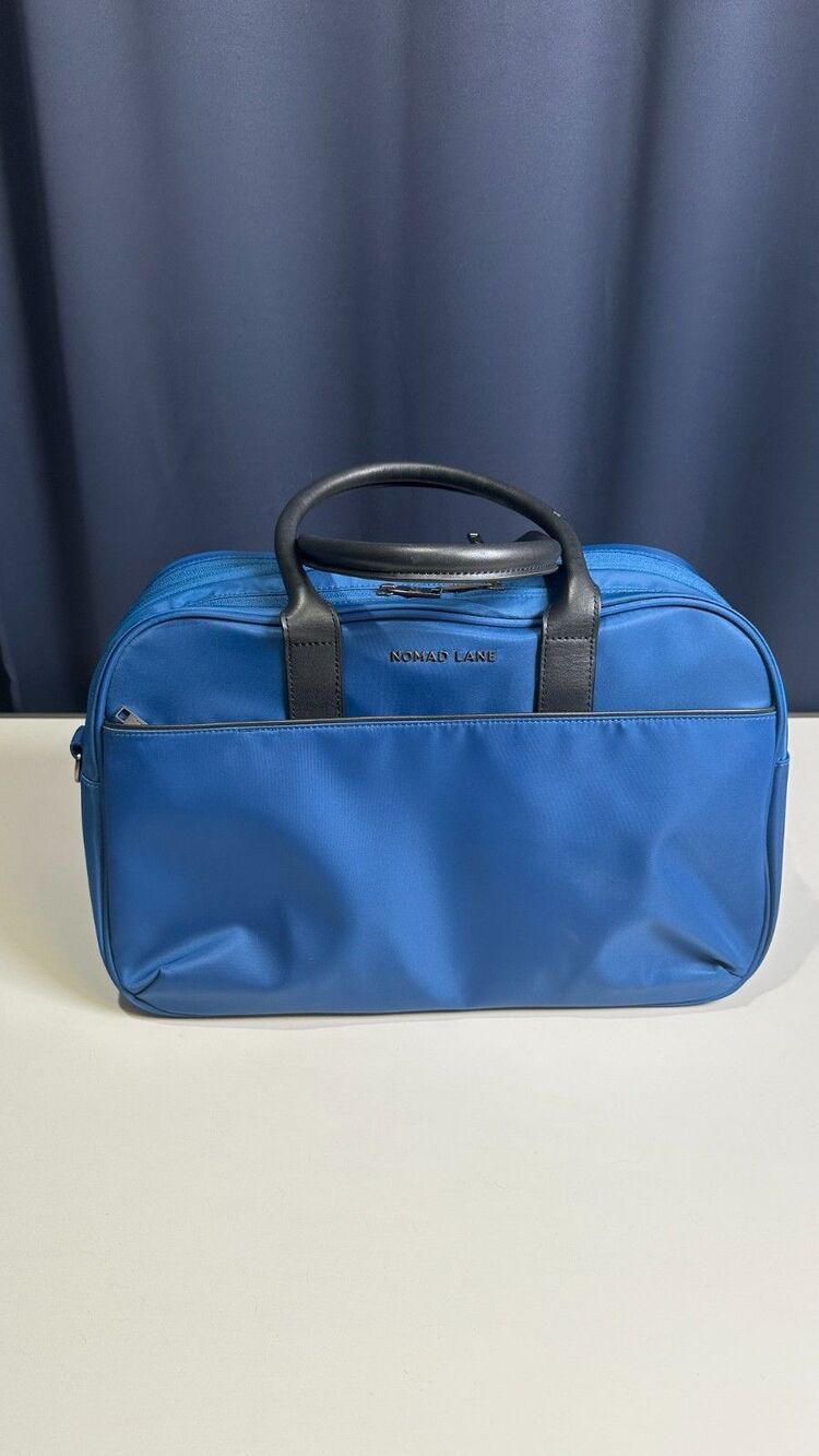 Nomad Lane Bento Bag Blue Nylon 24L Underseat Personal Item Travel Duffel Bag - Picture 2 of 16